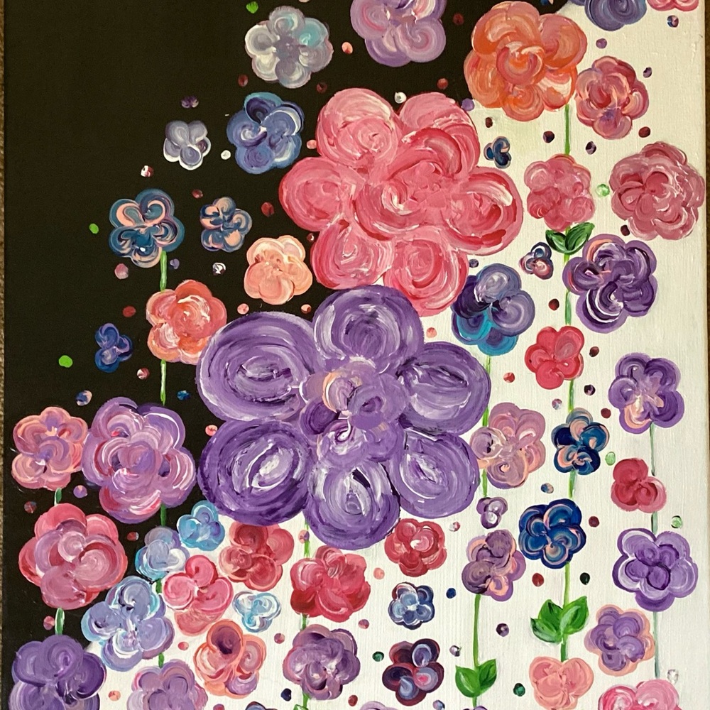 Floral Abstract Canvas Art